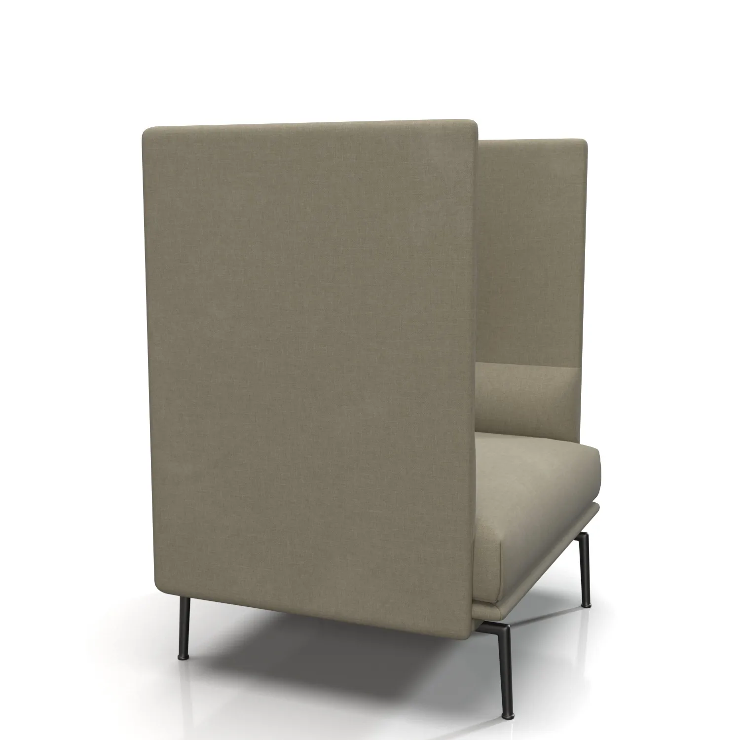 Outline Highback One Seater PBR 3D Model_03